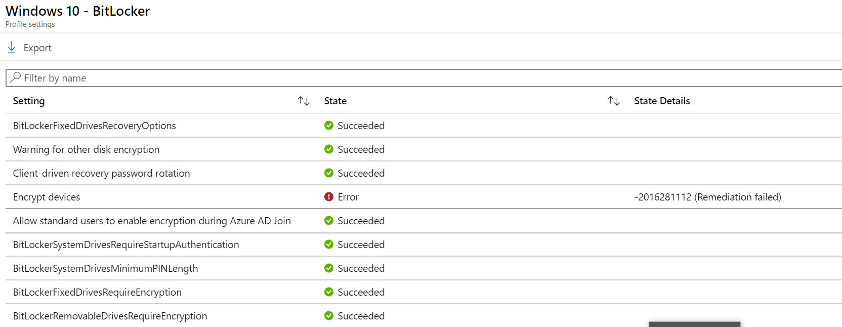Encrypt devices reporting -2016281112 (Remediation failed) – SCCMentor ...